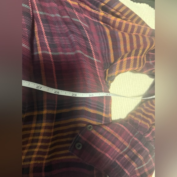 Free People Oversized Boxy Mandarin Collar Long Sleeve Blouse Small - Picture 7 of 8